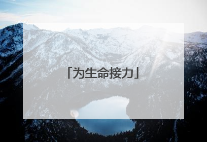为生命接力